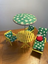 Sindy Doll vintage 1980s  Patio/Terrace/Garden set  - Perfect For Rooftop