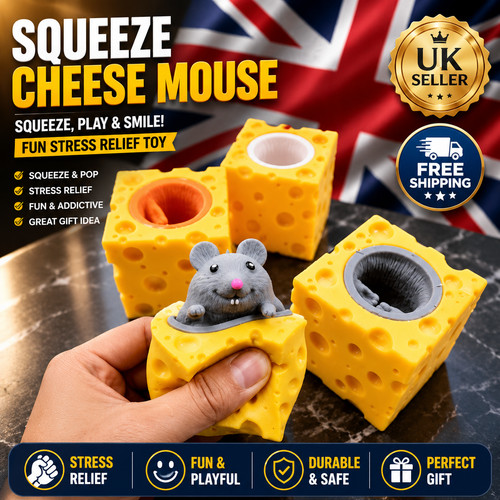 Funny mouse cheese squeeze - cheese, toy