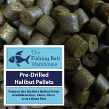 Coppens Pre-Drilled Halibut Pellets 1kg - 8mm, 14mm, 20mm, Carp Fishing, Barbel