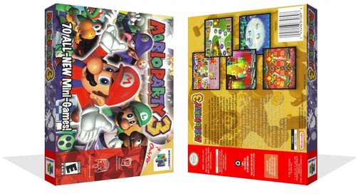 Mario party n64 game case - party,