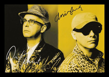 PET SHOP BOYS AUTOGRAPHED SIGNED & FRAMED PHOTO PRINT