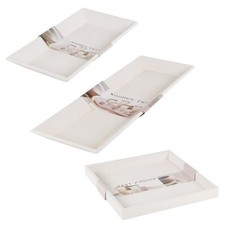 Distressed Shabby Chic Tray Classic Square Rectangle Serving Platter Decor NEW