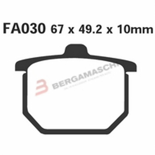Pair brake pads ebc fa030v - v,
