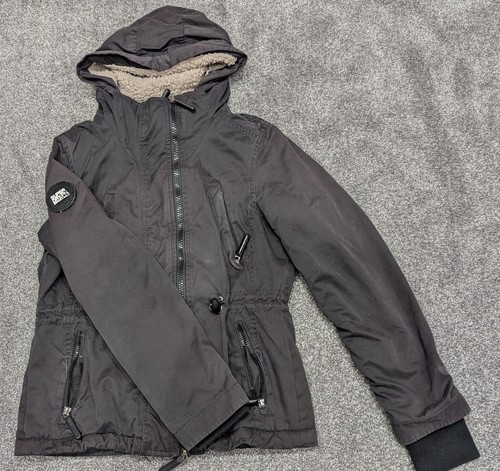 Womens superdry black hooded - womens,