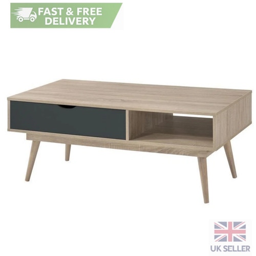 Oak coffee table storage - oak,
