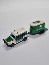 Vintage 1984 Matchbox Polizei Mercedes Benz 280 GE With Horse Box