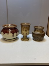 Job Lot Studio Pottery Drip Glaze Planter Vases 