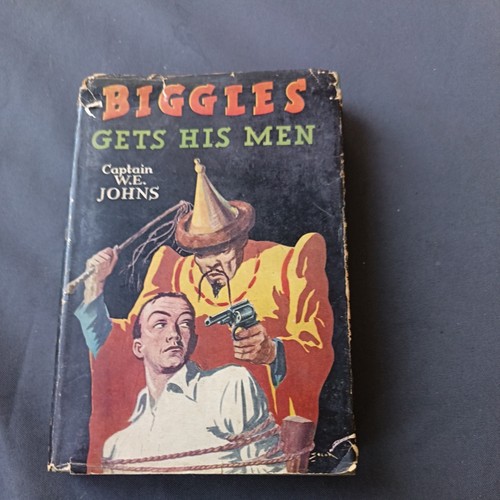 Biggles gets his men johns - his, men,