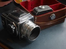 Zenith 80 medium format camera 6x6 80mm f2.8 lens Industar-29 leather case R2686