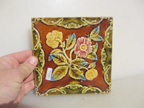 Antique ceramic tile old - antique,
