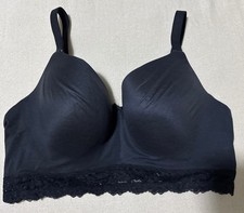 M&S BODY SUMPTUOUSLY SOFT UNDERWIRED LONGLINE FULLCUP Bra With Lace In BLACK 40C