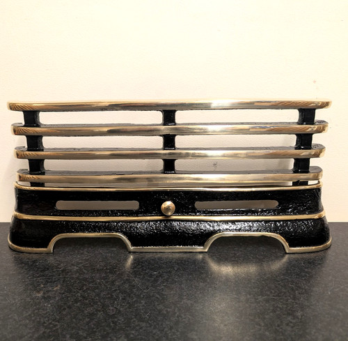 Brass fire fret front - fire, &