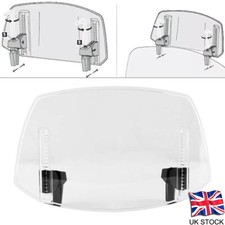 Universal Clip On Motorcycle Windshield Extension Spoiler Wind Deflector Screen