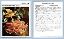 Candied Orange Peel #2K Holidays McCall's Great American Recipe Card