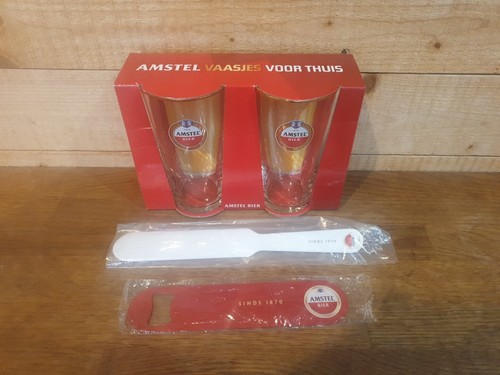 Amstel glasses boxed twisted - boxed,