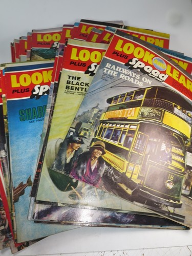 Vintage look learn magazines - look,