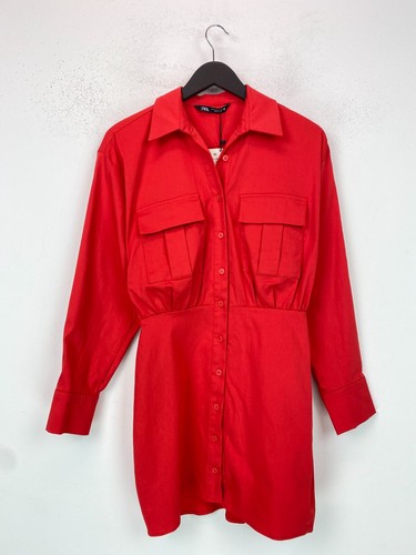 Zara red cotton - red, dress