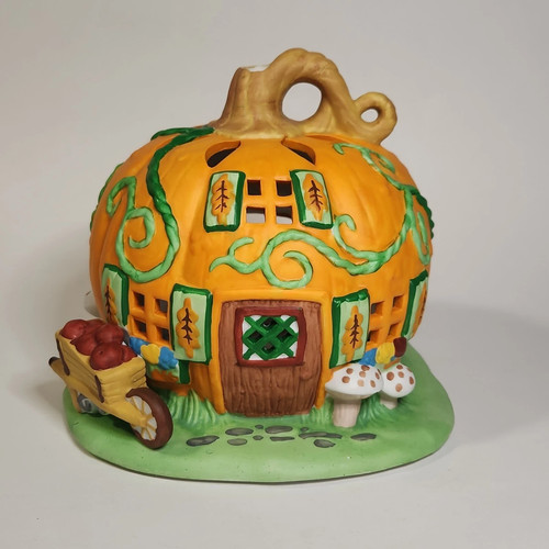 Partylite pumpkin patch house - pumpkin,