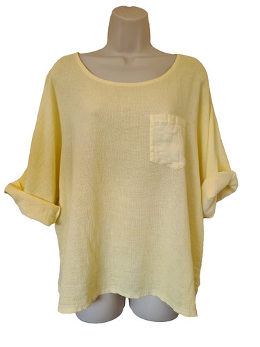 Italian washed linen pocket - washed,