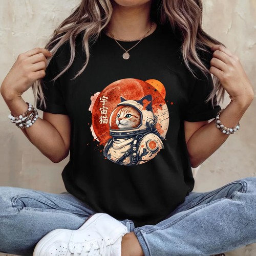 Space cat astronaut - space,
