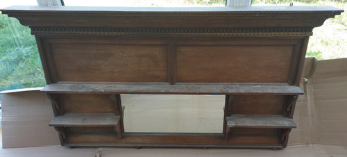Large antique edwardian oak - edwardian,
