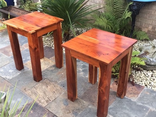 Sheesham side tables - side,