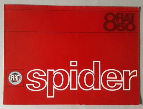 Fiat 850 spider brochure - fiat,