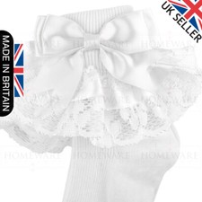 GIRLS BABY SPANISH BOW SOCKS