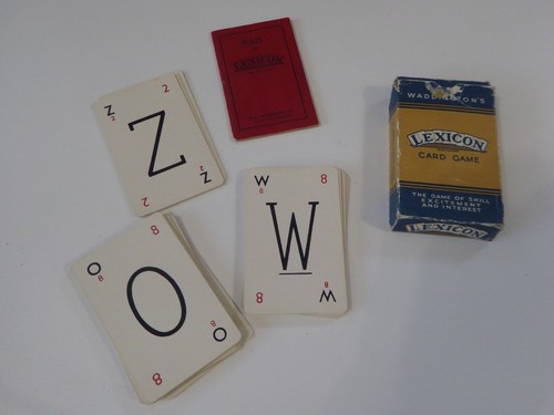 Waddingtons lexicon card game - card,