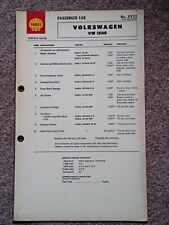 VW Type 3 1500 Shell Service Guide No. X932 Notchback Squareback Variant 