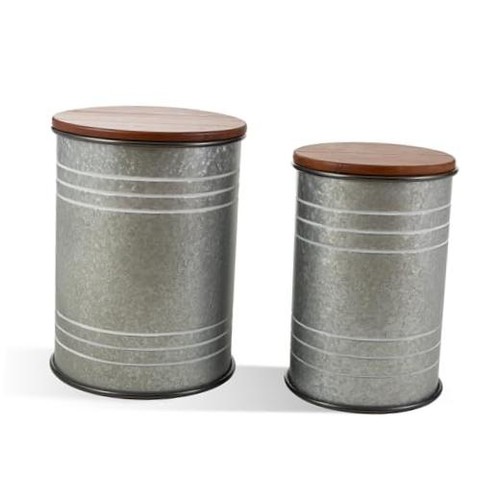 Rustic end table set - end, 2