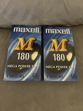 Maxell M180 2 pack Blank VHS