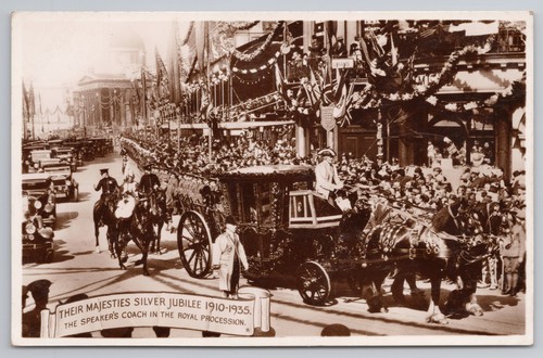 Rppc king george - v, silver