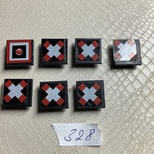 Lego 7 x Sign with Clip for