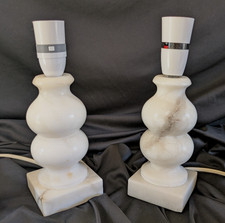 VTG 1980s PAIR(2) ALABASTER