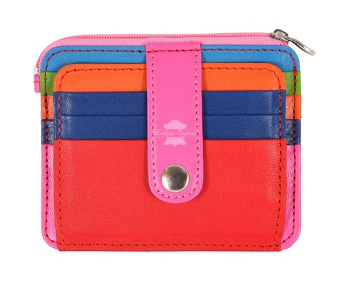 Leather coin pouch - coin, card