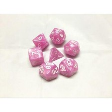 Pink Pearl Dice Polyhedral Set