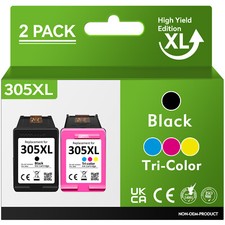 Black Color 305XL Ink Cartridge for HP 305XL Deskjet 2722e 2720e Envy 6000 6055e