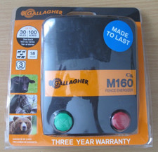 Gallagher M160 30-Mile Plug-In Fence Energizer G330444 Unused OPEN BOX