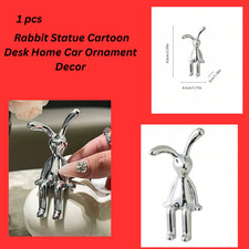 Silver Rabbit Statue Cartoon