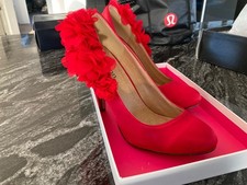 Gorgeous red ruffled high