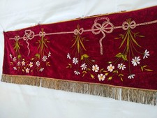 vintage French silk embroidery