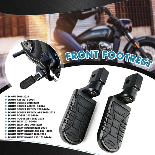 Adjustable front footrest - front,