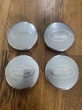 Land Rover Silver Alloy Wheel Centre Caps Genuine 63mm 4pcs