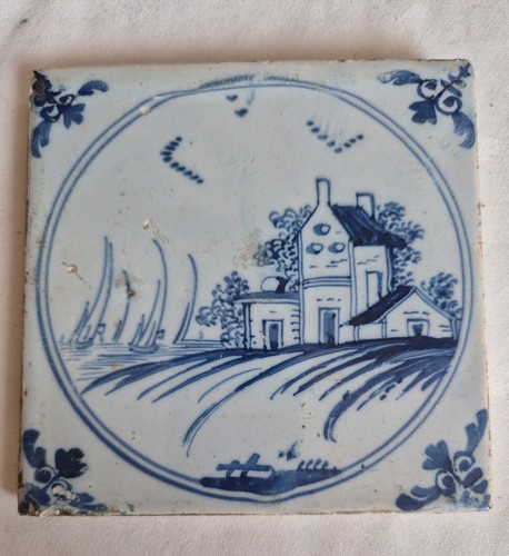 Antique tile 18th century - antique,