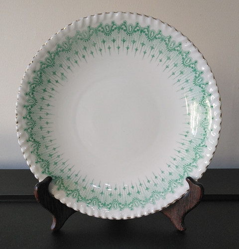 Antique scallop rimmed serving - scallop,