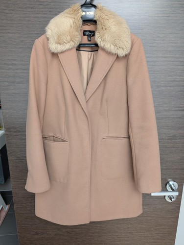 Topshop camel faux - faux, fur