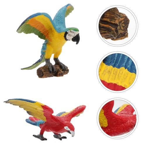 2pcs plastic parrot - 2pcs,