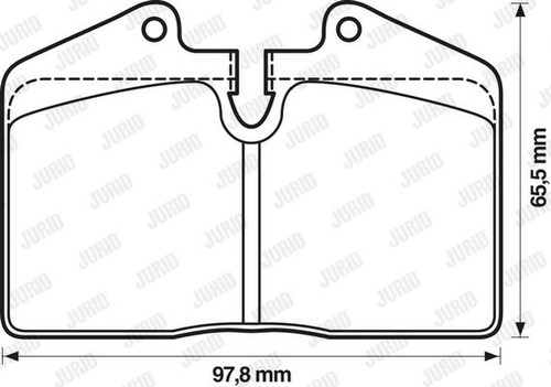 New brake pad set - set,, disc