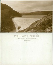 Rhayader Elan Valley Caban Goch Dam Judge RP Real Photo 12705
